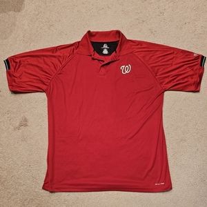 Washington Nationals MLB Majestic Cool Base Polo Shirt 2XL Tall